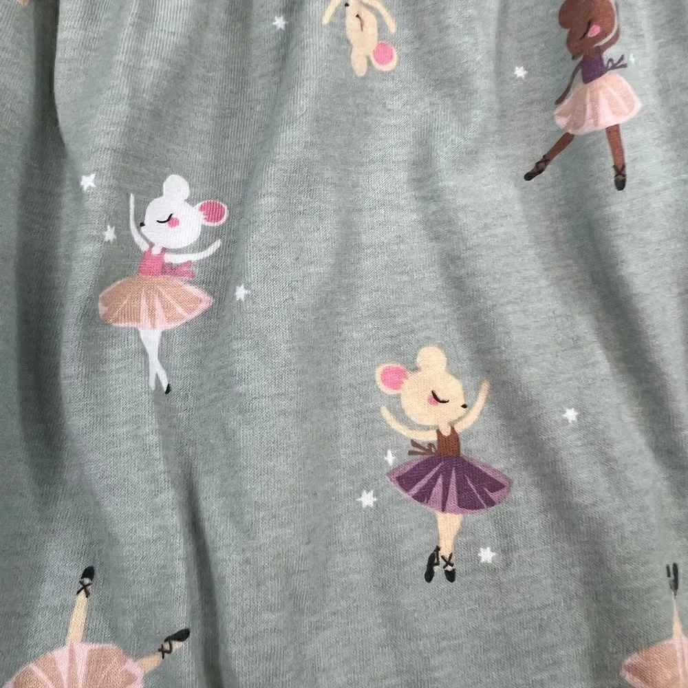H & M Little girls cute ballerina mouse soft dress. Size 3-4T